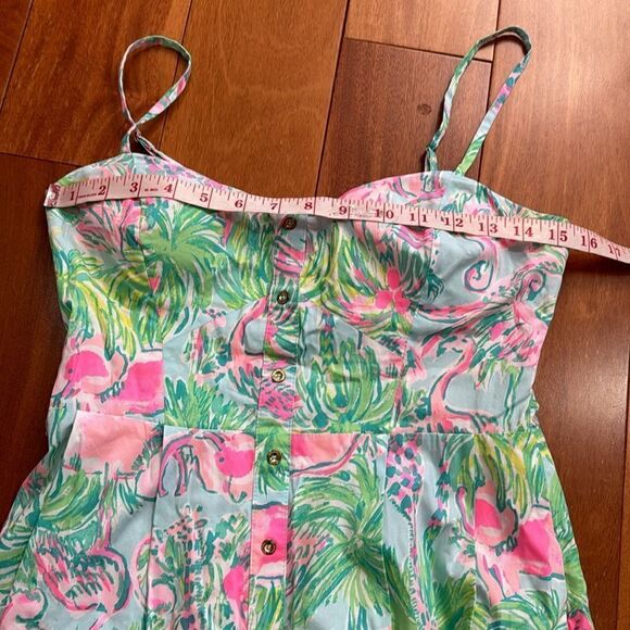 Lilly Pulitzer Womens Seasalt Blue On Parade Easton Dress 2 - Picture 13 of 15